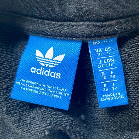 Adidas Cropped Trefoil Hoodie - Picture 3 of 3